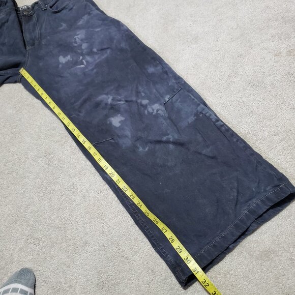 JADED LONDON Low Rise Colossus Fit Jeans Extreme Wide Leg Bleach Dye Men's 36 - Picture 14 of 15